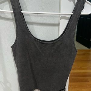 Gray American eagle crop top